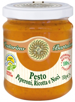 VENTURINO Pesto mit Peperoni, Ricotta und Nüssen 130g